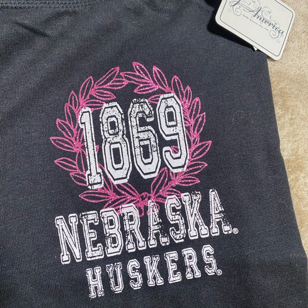 J. America Nebraska Huskers Black Sweat Pants Women’s Size Small - Picture 3 of 13